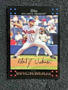BOB WICKMAN #153 2007 Topps Baseball QTY Atlanta Braves - Picture 1 of 2