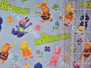 Custom 100% Cotton Woven Fabric The Backyardigans Tv Show By The 1/4 Yard 9x56 - Picture 1 of 2
