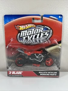 Hot Wheels X4221-7723 Motorcycle " x-Blade " Red/Black Scale E7 - Picture 1 of 3