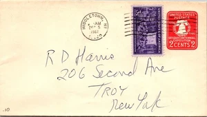 GOLDPATH: US POSTAL STATIONERY 1967 MIDDLETOWN,NY.UPRATED. CV788_P08 - Picture 1 of 2