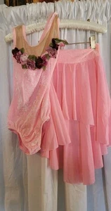 Curtain Call Costumes Leotard And Skirt Ballet Dance Tap Jazz Lyrical Sz CME Med - Picture 1 of 14