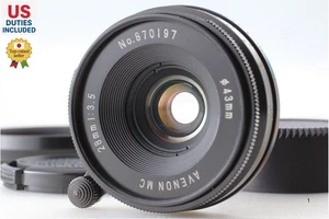 [ N MINT w/ Hood ] AVENON MC 28mm F/3.5 MF Lens Black L39 Leica Mount from JAPAN - Picture 1 of 13