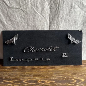 VINTAGE CHEVROLET IMPALA EMBLEM SCRIPT OEM GM - Picture 1 of 10