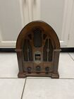 General Electric GE Reproduction Model No 7-4100JA Cathedral AM/FM Radio Wood 