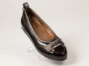 New Just Cavalli Brown Patent leather Shoes Size 35 US 5 - Picture 1 of 6