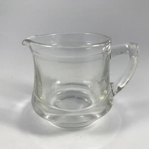 Vintage KELLOGS "CORRECT CEREAL" KLARGLAS SAHNEKÄNNCHEN - Einzelportion - 30er Jahre - Bild 1 von 5