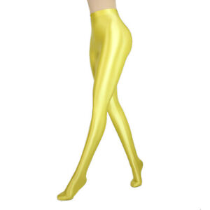 Women's Nylon Glitter Sexy Stockings Satin Glossy Opaque Pantyhose Shiny Tights