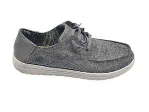 Skechers Melson Planon Shoes Mens Size 13 Gray Memory Foam Canvas Shoes - Picture 1 of 11