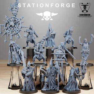 Corrupted Guard Fanatics (10) - Station Forge - 28-32mm Tabletop Cultist - Picture 1 of 8