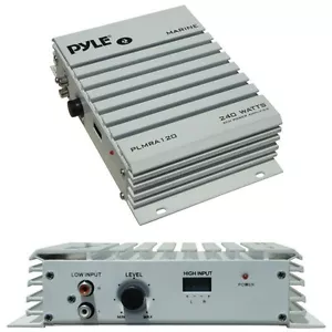 Verstärker Marine Verwendung Nautical Pyle PLMRA120 Von 240 Watt Max 2 Kanäle - Bild 1 von 7