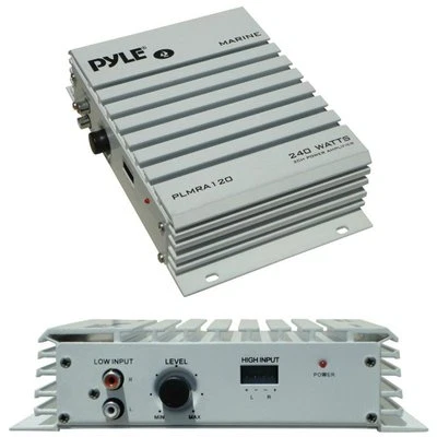 Verstärker Marine Verwendung Nautical Pyle PLMRA120 Von 240 Watt Max 2 Kanäle - Bild 1 von 4