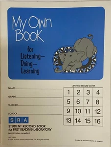 SRA First Reading Lab My Own Book for Listening Doing Learning 1987 Laboratory - Picture 1 of 1