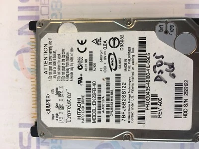 Hitachi DK23FB-40  2.5" 40.01gb Hard Drive - Image 1 of 2