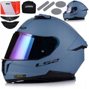 Casco Moto LS2 FF808 STREAM II Misty Opaco + Visiera Arcobaleno Specchiata - Foto 1 di 15