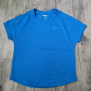 Camiseta para mujer Hoka One Lifestyle manga corta azul talla XS - Imagen 1 de 5