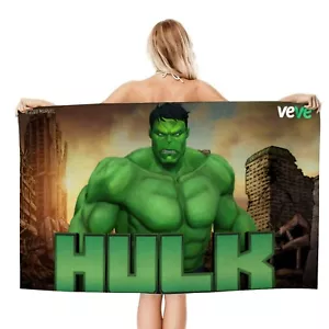 Hulk Gifts Beach Towel for Women Girl Or Boys Birthday Inspired Fan 30.7"*51.2" - Picture 1 of 7