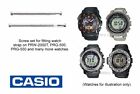 Juego de tornillos Casio para correas de reloj Protec incl. PRG-550, PRW-2000 y más (Qty4)
