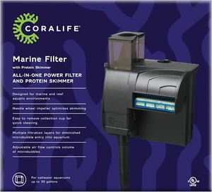 Coralife Marine Filter Protein Skimmer For Reef And Saltwater Aquariums - Picture 1 of 9