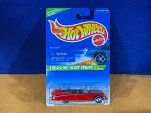 P9-37 HOT WHEELS TREASURE HUNT - ‘59 CADDY - #432 - 1996 - RED - NIB - Picture 1 of 11