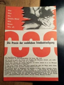 Alte Werbung & Bestellschein Buch Die Praxis der weiblichen Triebbefriedigung - Picture 1 of 1