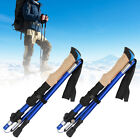 (blue)Hiking Sticks Easy To Carry Walking Poles Stable Performance For Outdoor
