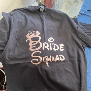 4 X DISNEY bride Minnie Mouse Hen Party Black t-shirts S M L XL - Picture 1 of 1