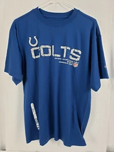 Reebok Indianapolis Colts Men's Blue T-Shirt Size Medium - Picture 1 of 6
