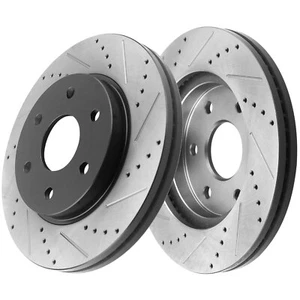 Rear Coating Slotted Brake Rotor For Buick Enclave Acadia Saturn Outlook H09 TX - Picture 1 of 8