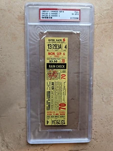 New York Yankees/Baltimore Orioles 1965 Double Header Ticket PSA 6 - Picture 1 of 5