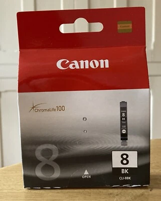 Genuine Canon Pixma CLI-8BK Black Ink Cartridge. Unopened And Unused. - Image 1 of 4