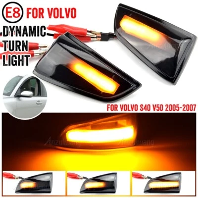 Luz de señal de giro dinámica para Volvo S40 V50 2005-2007 8679775 (izquierda)/8679777 Foto 1 de 2
