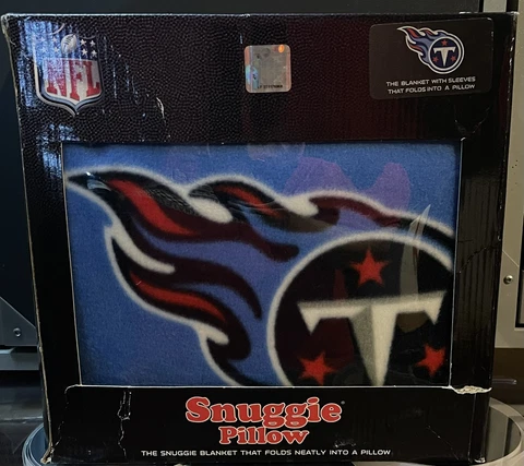 NFL Tennessee Titans Football Team New Snuggie Pillow Blanket NIB Cover