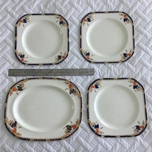 Vintage plates Wood and sons, in pattern "Auckland", comb post, 3 x 21cm, 1x28cm - Picture 1 of 18