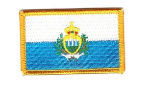 PATCH AUFNÄHER STICKEREI FLAGGE SAN MARINO ABZEICHEN THERMOAUFKLEBER FLAGGE - Bild 1 von 1