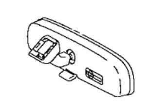 ESPEJO RETROVISOR INTERIOR TOYOTA PRIUS 2010-2014 Foto 1 de 4