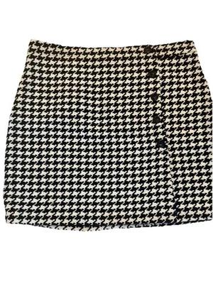 Vince Camuto NWT Size 16W Faux Wrap Skirt. Sparkle And Shine. Rich Black/White. Foto 1 de 4