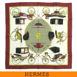 Hermes Carre 90 Foldable Covered Wagon Silk Scarf H30 - Picture 1 of 10
