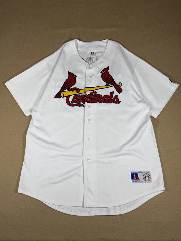 Vintage Jim Edmonds St Louis Cardinals Russell White Authentic Jersey Size XL - Image 1 of 4