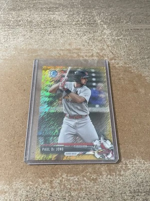 2017 Bowman Chrome Prospects Gold Refractor /50 Paul DeJong De Jong RC #26 - Image 1 of 2