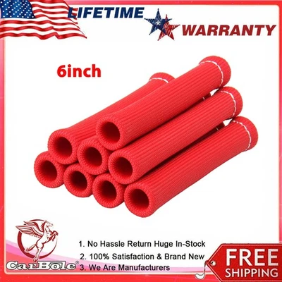 8Pcs Spark Plug Wire Boot Heat Shield Sleeve Protector for Small Big Block V8 6" - Image 1 of 4