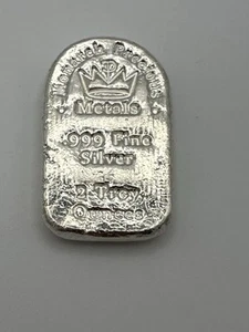 Monarch Precious Metals Tombstone 2 oz .999 Fine Silver Hand-Poured! Rare Piece! - Picture 1 of 3