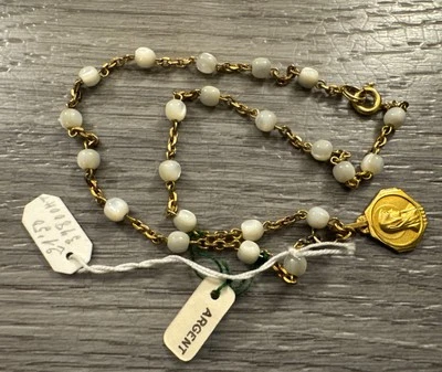 Dizainier ancien Neuf De Stock - Argent Vermeil Et Nacre - Photo 1/2