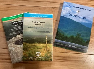 Appalachian Trail Maps & Guide Central Virginia neueste Ausgabe 4. ATC - Bild 1 von 3