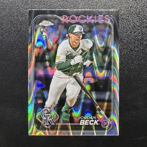 Actualización cromada Topps 2024 Jordan Beck RC #USC20 Ray Wave Foil Rockies  - Imagen 1 de 2