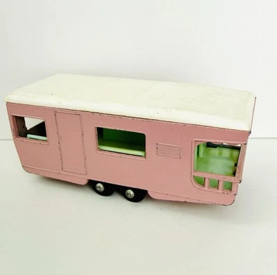 Lesney England Matchbox Series 1965 No. Remolque diecast rosa 23 caravana juguete 1:64 Foto 1 de 4