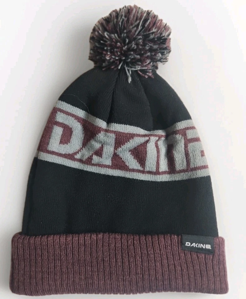 Mercancía Oficial Marca Dakine Para Hombre Negro Púrpura Logo Tejido Gorra Sombrero Talla Única Foto 1 de 3