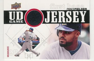 2010 UPPER DECK UD GAME JERSEY PRINCE FIELDER JERSEY MILWAUKEE BREWERS - Picture 1 of 2