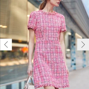 448 $ neu authentisch Kate Spade NIETEN rosa MULTI TWEED Etuikleid US-10 - Bild 1 von 16