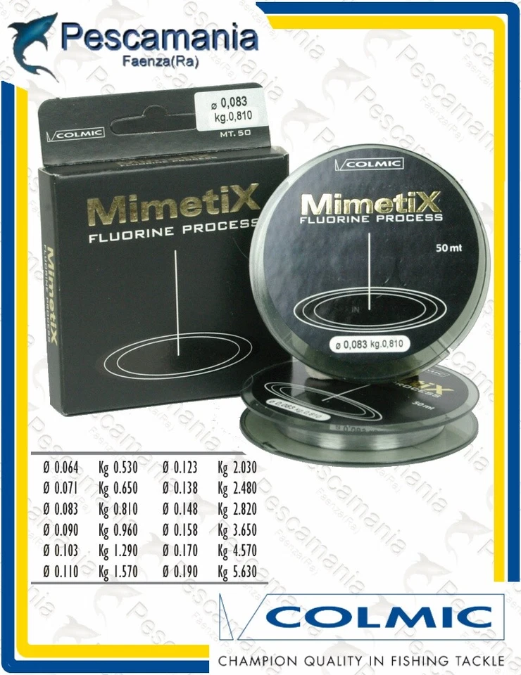 Monofilo Giapponese Colmic Mimetix mt 50 terminali - Imagen 1 de 1
