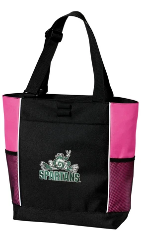 Michigan State Peace Frogs Tote Bag Michigan State for BEACH SHOPPING GROCERIES Cover